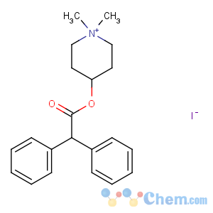 CAS No:1952-15-4 (1,1-dimethylpiperidin-1-ium-4-yl) 2,2-diphenylacetate