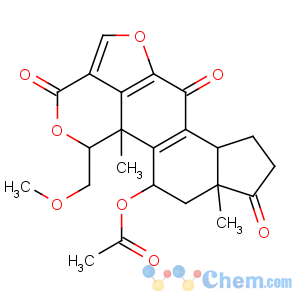 CAS No:19545-26-7 3H-Furo[4,3,2-de]indeno[4,5-h]-2-benzopyran-3,6,9-trione,11-(acetyloxy)-1,6b,7,8,9a,10,11,11b-octahydro-1-(methoxymethyl)-9a,11b-dimethyl-,(1S,6bR,9aS,11R,11bR)-