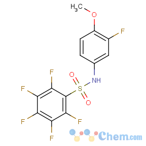 CAS No:195533-53-0 N-(3-Fluoro-4-methoxyphenyl)-2,3,4,5,6-pentafluorobenzenesulfonamide