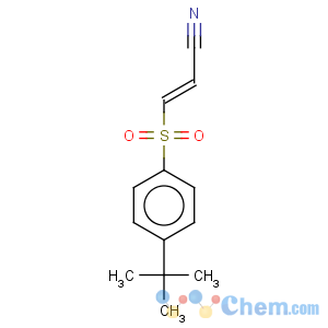 CAS No:196309-76-9 2-Propenenitrile,3-[[4-(1,1-dimethylethyl)phenyl]sulfonyl]-, (2E)-