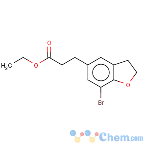 CAS No:196597-67-8 5-Benzofuranpropanoicacid, 7-bromo-2,3-dihydro-, ethyl ester