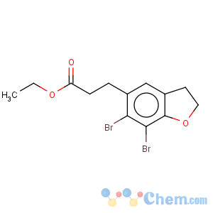 CAS No:196597-75-8 5-Benzofuranpropanoicacid, 6,7-dibromo-2,3-dihydro-, ethyl ester
