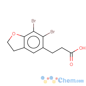 CAS No:196597-76-9 5-Benzofuranpropanoicacid, 6,7-dibromo-2,3-dihydro-