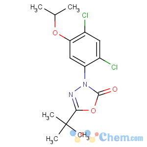 CAS No:19666-30-9 5-tert-butyl-3-(2,4-dichloro-5-propan-2-yloxyphenyl)-1,3,<br />4-oxadiazol-2-one