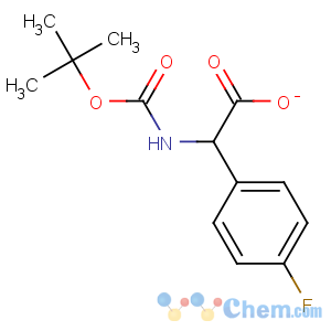 CAS No:196707-32-1 (2R)-2-(4-fluorophenyl)-2-[(2-methylpropan-2-yl)oxycarbonylamino]acetate