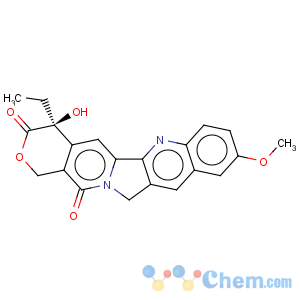 CAS No:19685-10-0 1H-Pyrano[3',4':6,7]indolizino[1,2-b]quinoline-3,14(4H,12H)-dione,4-ethyl-4-hydroxy-9-methoxy-, (4S)-