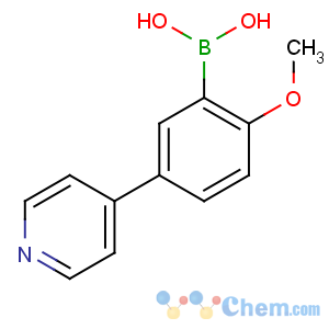 CAS No:196861-33-3 (2-methoxy-5-pyridin-4-ylphenyl)boronic acid