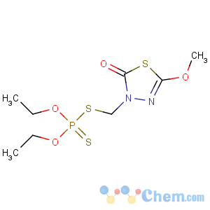 CAS No:19691-80-6 3-(diethoxyphosphinothioylsulfanylmethyl)-5-methoxy-1,3,<br />4-thiadiazol-2-one