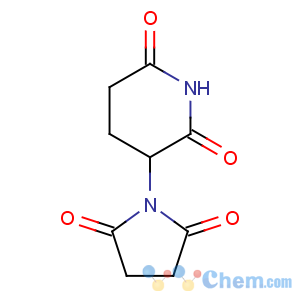 CAS No:19694-86-1 3-(2,5-dioxopyrrolidin-1-yl)piperidine-2,6-dione