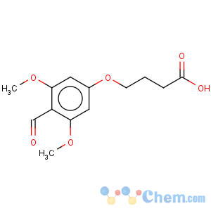 CAS No:197304-21-5 Butanoic acid,4-(4-formyl-3,5-dimethoxyphenoxy)-