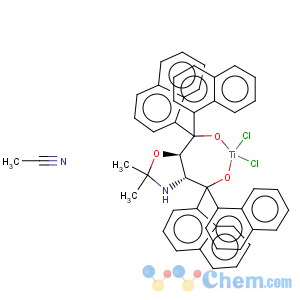 CAS No:197389-47-2 Titanium,dichloro[2,2-dimethyl-a,a,a',a'-tetra-1-naphthalenyl-1,3-dioxolane-4,5-dimethanolato(2-)-kO4,kO5]-, [T-4-(4R-trans)]- (9CI)