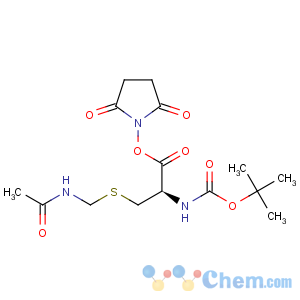 CAS No:19746-38-4 Carbamic acid,[1-[[[(acetylamino)methyl]thio]methyl]-2-[(2,5-dioxo-1-pyrrolidinyl)oxy]-2-oxoethyl]-,1,1-dimethylethyl ester, (R)- (9CI)