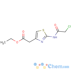 CAS No:19749-93-0 ethyl 2-[2-[(2-chloroacetyl)amino]-1,3-thiazol-4-yl]acetate
