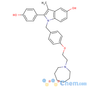 CAS No:198481-32-2 1-[[4-[2-(azepan-1-yl)ethoxy]phenyl]methyl]-2-(4-hydroxyphenyl)-3-methyl-indol-5-ol