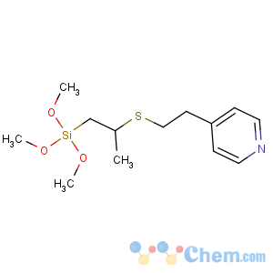 CAS No:198567-47-4 trimethoxy-[2-(2-pyridin-4-ylethylsulfanyl)propyl]silane