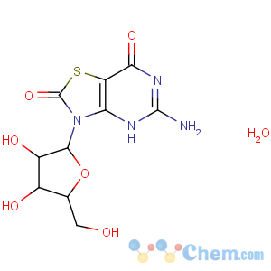 CAS No:198832-38-1 5-amino-3-[(2R,3R,4S,5R)-3,<br />4-dihydroxy-5-(hydroxymethyl)oxolan-2-yl]-4H-[1,3]thiazolo[4,<br />5-d]pyrimidine-2,7-dione