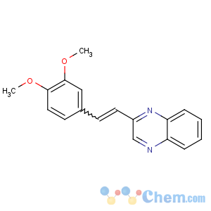 CAS No:19904-36-0 Quinoxaline, 2-[2-(3,4-dimethoxyphenyl)ethenyl]-