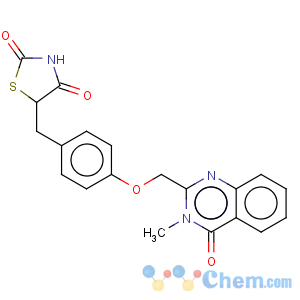 CAS No:199113-98-9 2,4-Thiazolidinedione,5-[[4-[(3,4-dihydro-3-methyl-4-oxo-2-quinazolinyl)methoxy]phenyl]methyl]-