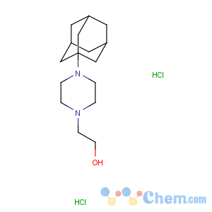 CAS No:19984-41-9 1-Piperazineethanol,4-tricyclo[3.3.1.13,7]dec-1-yl-, hydrochloride (1:2)