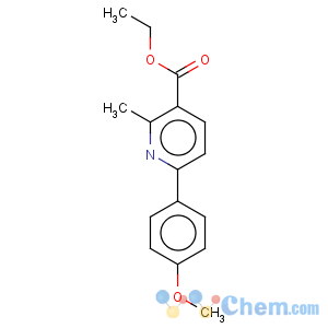 CAS No:2004-63-9 3-Pyridinecarboxylicacid, 6-(4-methoxyphenyl)-2-methyl-, ethyl ester
