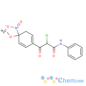 CAS No:20043-88-3 2-chloro-3-(4-methoxy-4-nitrocyclohexa-1,<br />5-dien-1-yl)-3-oxo-N-phenylpropanamide