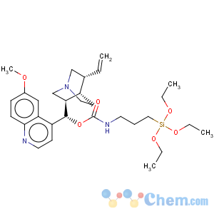CAS No:200946-85-6 Cinchonan-9-ol,6'-methoxy-, 9-[N-[3-(triethoxysilyl)propyl]]carbamate, (8a,9R)-