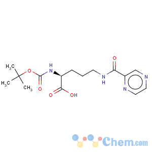 CAS No:201046-36-8 L-Ornithine, N2-[(1,1-dimethylethoxy)carbonyl]-N5-(pyrazinylcarbonyl)- (9CI)