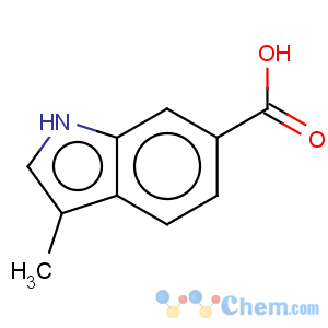 CAS No:201286-69-3 1H-Indole-6-carboxylicacid, 3-methyl-