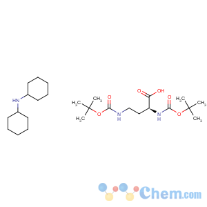 CAS No:201472-66-4 Butanoicacid, 2,4-bis[[(1,1-dimethylethoxy)carbonyl]amino]-, (2S)-, compd. withN-cyclohexylcyclohexanamine (1:1)