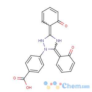 CAS No:201530-41-8 4-[(3Z,5E)-3,5-bis(6-oxocyclohexa-2,4-dien-1-ylidene)-1,2,<br />4-triazolidin-1-yl]benzoic acid