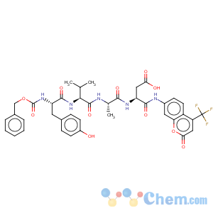 CAS No:201608-13-1 L-a-Asparagine,N-[(phenylmethoxy)carbonyl]-L-tyrosyl-L-valyl-L-alanyl-N-[2-oxo-4-(trifluoromethyl)-2H-1-benzopyran-7-yl]-(9CI)