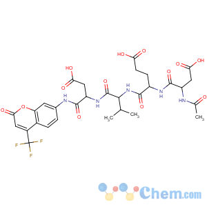 CAS No:201608-14-2 L-a-Asparagine, N-acetyl-L-a-aspartyl-L-a-glutamyl-L-valyl-N-[2-oxo-4-(trifluoromethyl)-2H-1-benzopyran-7-yl]-