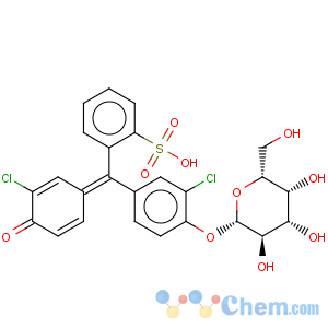 CAS No:201685-76-9 Benzenesulfonic acid,2-[[3-chloro-4-(b-D-glucopyranosyloxy)phenyl](3-chloro-4-oxo-2,5-cyclohexadien-1-ylidene)methyl]-,monosodium salt (9CI)
