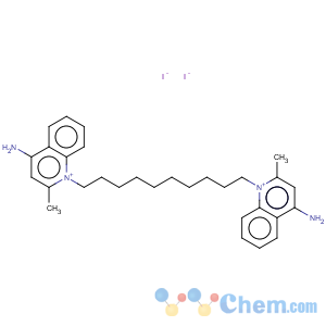 CAS No:2019-42-3 Quinolinium,1,1'-(1,10-decanediyl)bis[4-amino-2-methyl-, iodide (1:2)