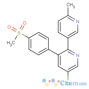 CAS No:202409-33-4 5-chloro-2-(6-methylpyridin-3-yl)-3-(4-methylsulfonylphenyl)pyridine