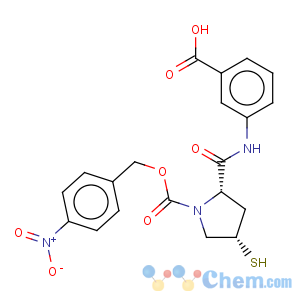 CAS No:202467-69-4 3-[[[(2S,4S)-4-Mercapto-1-(4-nitrobenzyloxy)carbonyl-2-pyrrolidinyl]carbonyl]amino]benzoic acid