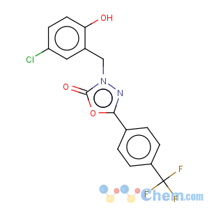 CAS No:202821-81-6 3-[(5-Chloro-2-hydroxyphenyl)methyl]-5-[4-(trifluoromethyl)phenyl]-1,3,4-oxadiazol-2(3H)-one