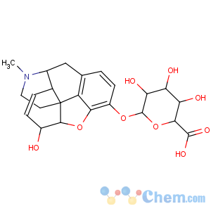 CAS No:20290-09-9 (2S,3S,4S,5R,6S)-6-[[(4R,4aR,7S,7aR,12bS)-7-hydroxy-3-methyl-2,4,4a,7,<br />7a,13-hexahydro-1H-4,12-methanobenzofuro[3,2-e]isoquinoline-9-yl]oxy]-3,<br />4,5-trihydroxyoxane-2-carboxylic acid
