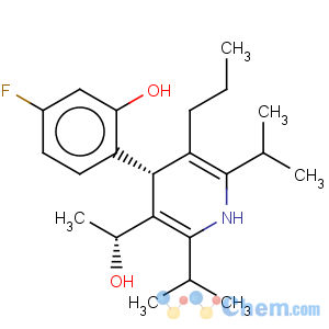 CAS No:202917-17-7 (aphlaR,4R)-4-(4-Fluoro-2-hydroxyphenyl)-alpha-methyl-2,6-bis(1-methylethyl)-5-propyl-3-pyridinemethanol