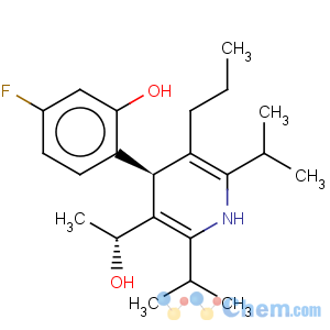 CAS No:202917-18-8 (alphaR,4S)-4-(4-Fluoro-2-hydroxyphenyl)-alpha-methyl-2,6-bis(1-methylethyl)-5-propyl-3-pyridinemethanol