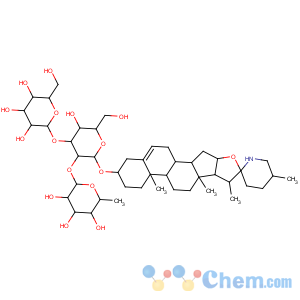 CAS No:20318-30-3 b-D-Galactopyranoside, (3b,22b,25S)-spirosol-5-en-3-ylO-6-deoxy-a-L-mannopyranosyl-(1®