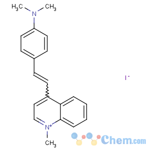 CAS No:20327-08-6 Quinolinium,4-[2-[4-(dimethylamino)phenyl]ethenyl]-1-methyl-, iodide (1:1)