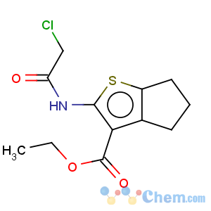 CAS No:203385-15-3 4H-Cyclopenta[b]thiophene-3-carboxylicacid, 2-[(2-chloroacetyl)amino]-5,6-dihydro-, ethyl ester