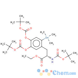 CAS No:203398-46-3 n-(tert-butoxycarbonyl)-3,4-di(tert-butoxycarbonyloxy)-6-(trimethylstannyl)-l-phenylalanine ethyl ester