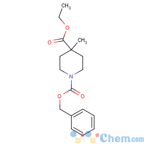 CAS No:203521-95-3 1-O-benzyl 4-O-ethyl 4-methylpiperidine-1,4-dicarboxylate