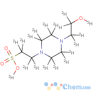 CAS No:203805-87-2 1-Piperazine-2,2,3,3,5,5,6,6-d8-ethane-a,a,b,b-d4-sulfonicacid-d, 4-[2-(hydroxy-d)ethyl-1,1,2,2-d4]- (9CI)