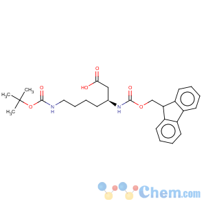 CAS No:203854-47-1 Heptanoicacid,7-[[(1,1-dimethylethoxy)carbonyl]amino]-3-[[(9H-fluoren-9-ylmethoxy)carbonyl]amino]-,(3S)-