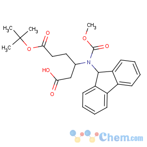 CAS No:203854-49-3 3-[9H-fluoren-9-yl(methoxycarbonyl)amino]-6-[(2-methylpropan-2-yl)oxy]-<br />6-oxohexanoic acid