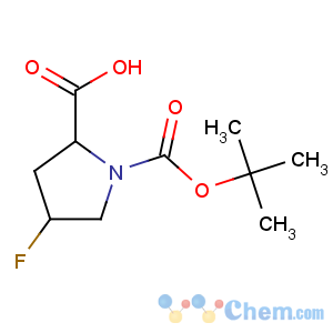 CAS No:203866-13-1 (2S,<br />4S)-4-fluoro-1-[(2-methylpropan-2-yl)oxycarbonyl]pyrrolidine-2-<br />carboxylic acid