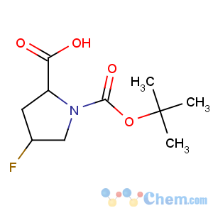 CAS No:203866-14-2 (2S,<br />4R)-4-fluoro-1-[(2-methylpropan-2-yl)oxycarbonyl]pyrrolidine-2-<br />carboxylic acid